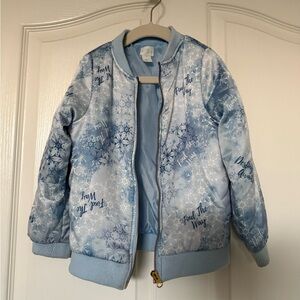 Disney frozen 2 Blue Snowflake Puffer Jacket
